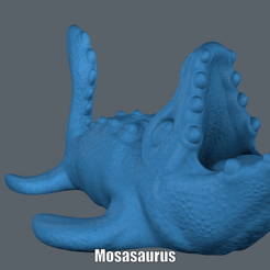 Mosasaurus.gif Файл STL Мозазавр (легкая печать без поддержки)・Идея 3D-печати для скачивания, Alsamen