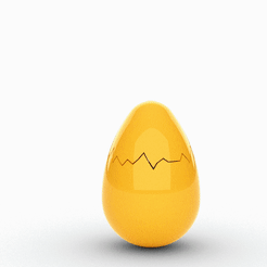egg-cracked-open.gif Archivo STL huevo abierto・Objeto para impresora 3D para descargar, syzguru11