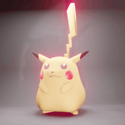 pikachu.gif STL-Datei Gigantamax Pikachu(Pokémon) herunterladen • Design für den 3D-Druck, ohdan