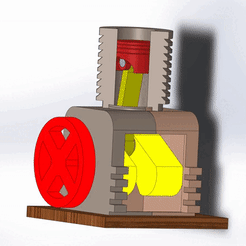 Ensamblaje1-1.gif Archivo STL Motor 3D Listo para imprimir・Modelo para descargar e imprimir en 3D, 3Dvisum