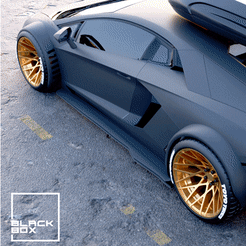 0 DEEP_ANIM.gif 3D file RQB Extra Deep wheel Front and rear with tires for diecast and RC・3D printing idea to download, BlackBox