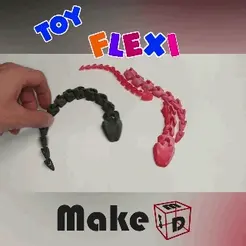 GIF.gif Snake flexi - Print-in-place