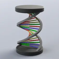 DNA-Statuette.gif Archivo STL gratis Estatuilla de ADN・Objeto de impresión 3D para descargar, SPIRAL