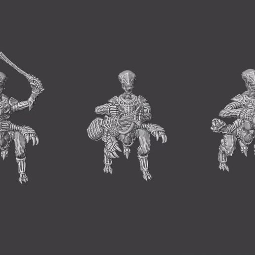 Recording-2026-02-23-215941.gif Набор воинов Soul Stealer - 32-миллиметровые инопланетные монстры