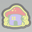 STL00921.gif Fairy House Silicone Mold Housing Tray