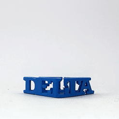 ezgif.com-optimize-17.gif Free STL file Text Flip - Delta・3D print object to download