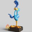 Road-Runner-V2.gif Fichier STL Road Runner V2-cartons classiques Fanart--pose debout-FANART FIGURINE・Objet imprimable en 3D à télécharger