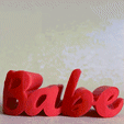 123123213.gif Babe - Heart Valentine's Day Gift