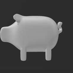 ezgif.com-gif-maker.gif STL file Cute Pig 3D Model・Design to download and 3D print, 3D_Zaga