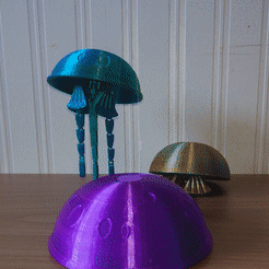 jellyfish.gif Archivo STL MEDUSA DE IMPRESIÓN EN EL LUGAR・Modelo para descargar e imprimir en 3D, BeanJuicee