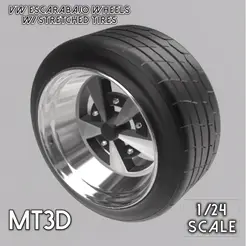 ezgif.com-gif-maker-19.gif Archivo STL VW Escarabajo Scara Ruedas con Neumáticos Estirados en 2 Tamaños Diferentes・Objeto imprimible en 3D para descargar