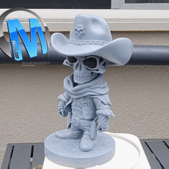 ezgif.com-optimize.gif STL-Datei Schädelpuzzle #2 "Der Cowboy"・Modell zum Herunterladen und 3D-Drucken