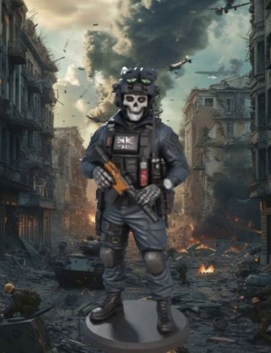 🤙 Call of Duty - Ghost 3D Printable Figure・ STL File for 3D printing・Cults