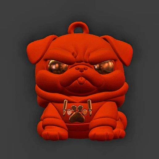 🐶 Funky Pug・ STL File for 3D printing・Cults