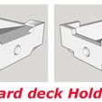 Card deck Holder Stackers - 3D-printable board game organizers, Card holder design STL-files