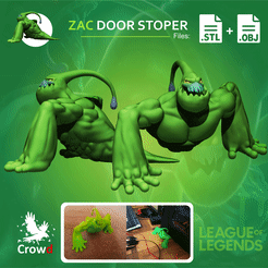 lol-zac-more-high.gif Download file Zac LOL figure / Door Stopper • 3D printable design, mati_navarro03