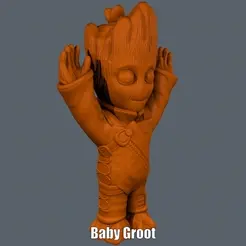Baby Groot.gif Baby Groot Jumpsuit (Easy print no support)
