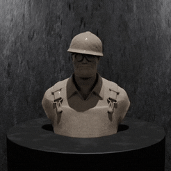 20230122_212528.gif STL file Bust of Engineer from Team Fortress 2・3D printable model to download