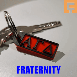 1.gif STL file Fraternity & Sorority Keychains - Mega Pack・3D print design to download, Corlu3d