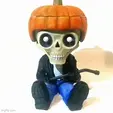 HalloweenX-GIF.gif Halloween Biker Skeleton Candy, Sweet treat pot