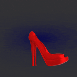 ggaba8639245.gif STL file women's shoes Louboutin・Model to download and 3D print, Mishalle