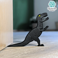Fresh-Logo1_1-Vorlage.gif DINO DOOR STOPPER | For Dino Lovers and Kids in T-Rex Style | 3D Printable STL