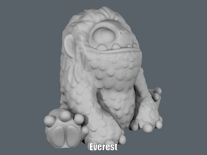 Everest.gif STL-Datei Everest (Easy print no support) kostenlos herunterladen • Modell für den 3D-Druck, Alsamen