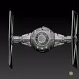 tie1.gif Star Wars .stl Tie Fighter and Spare Parts .3D action figure .OBJ Kenner style.