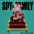 1.gif STL file Christmas Anya Forger - SPY x FAMILY・3D print object to download