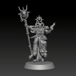 gif.gif STL file Master of Possession - Chaos sorcerer - PRESUPPORTED・3D printing idea to download