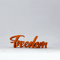 freed.gif Free STL file Text Flip - Freedom (Motorcycle)・3D printing model to download