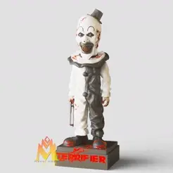 Terrifier.gif STL file Terrifier Chibi version - 80th movies- MONSTER FIGURINE-MONSTER series・Model to download and 3D print