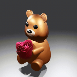 0001-0090-4.gif STL file BEAR WITH ROSE・Model to download and 3D print