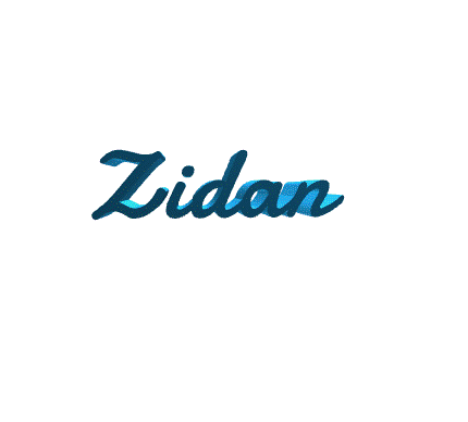 Zidan Logo LOGO SPORT GAMING RED & BLACK