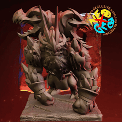 earthshaker-magma3.gif STL file EARTHSHAKER BINDINGS OF DEEP MAGMA 10th ANNIVERSARY - DOTA 2・3D printing template to download