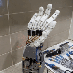 Quick-demo3-1.gif 3D file LAD Robotic Hand V1.0・Model to download and 3D print