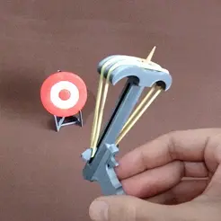 main.gif 3D-Datei Armbrust Schlüsselanhänger Zahnstocher Shooter・Design für den 3D-Druck zum Herunterladen