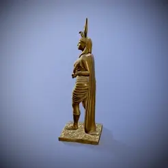 statue_of_egyptian_goddess_isis.gif Archivo STL Estatua de la diosa egipcia Isis con CU LIC.・Plan de impresora 3D para descargar