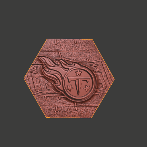 Football NFL Wall Deco Titans 3D model