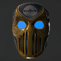Gif.gif STL file Cyberpunk Mask - Fashion Cosplay・3D printable design to download
