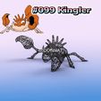 099.gif #099 Kingler Pokemon Wiremon Figure