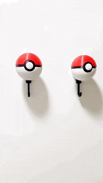 oL STL-Datei Pokémon Pokeball-Schlüsselanhänger (Pikachu, Gengar)・3D-Druckvorlage zum Herunterladen, baekgongbang