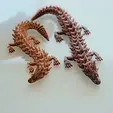 C0003_1_1.gif Thorn Dragon - Cute Wiggle Articulated Flexi Lizard - High Detail Print in Place!