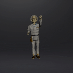 GIF.gif STL file DOC MCFLY FIGURE RETURN TO THE FUTURE 3.75 ARTICLE .stl .obj・3D printing model to download, vadi
