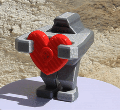 VIDEO-ROBOT-COEUR.gif Free STL file PLP ROBOT HEART・3D print design to download