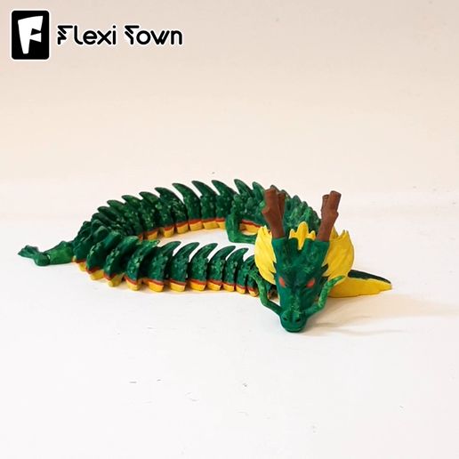 Flexi-Town-Shenron,-G1.mp4 Flexi Shenron, Dragon, figurine articulée, 3mf inclus