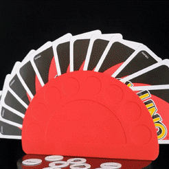 video1-gif.gif STL file CUSTOMIZABLE UNO CARD HOLDER・3D print model to download