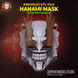 Hanami.gif Hanami Mask - Jujutsu Kaisen Cosplay Helmet - Halloween Costume
