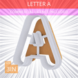 Letter_A~3in.gif Letter A Cookie Cutter 3in / 7.6cm
