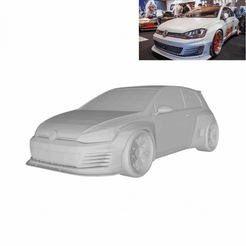 Diseño-sin-título.gif Fichier STL Volkswagen Rocket Bunny Golf GTI・Objet pour imprimante 3D à télécharger
